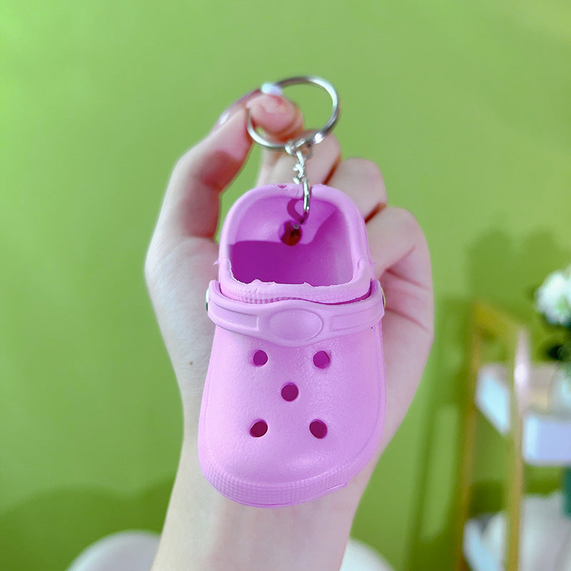 Wholesale Mini Hole Shoes PVC Keychain